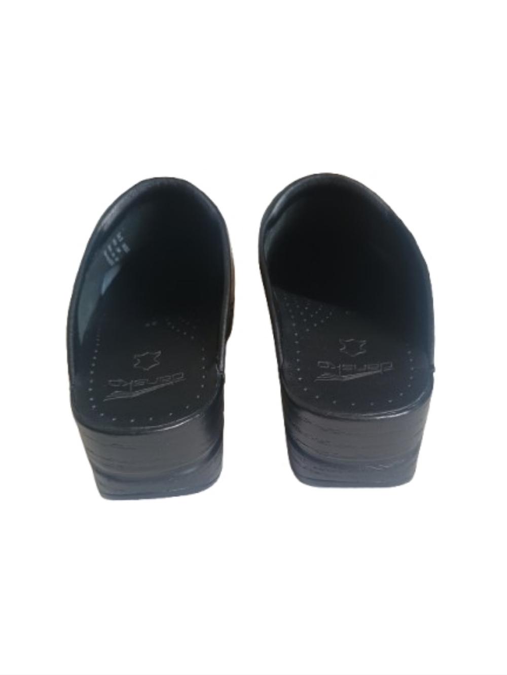 Dansko New Sonja Black Leather Closed Toe Slip On Mule Clogs Size: 39 - Picture 5 of 10
